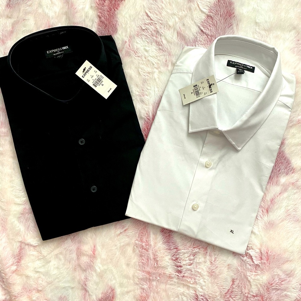 Express 1MX  Men’s Long-sleeved Dress Shirt